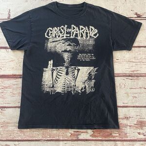 Vintage Christ On Parade Shirt Crust Punk Hardcore Metal Tour Band Pushead Small